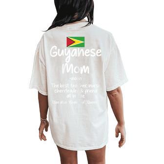 Cool Guyanese Mom Definition Women's Oversized Comfort T-Shirt Back Print - Thegiftio UK