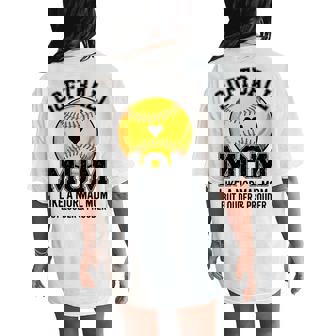 Cute Softball Mom For Softball Season Mom Women's Oversized Comfort T-Shirt Back Print - Thegiftio