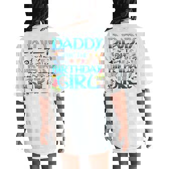 Daddy Of The Birthday Girl Matching Oceania Adventure Family Women's Oversized Comfort T-Shirt Back Print - Monsterry