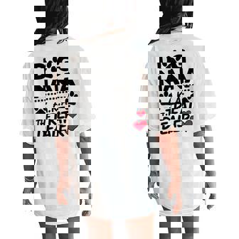 Dog Nana The Treat Dealer Pet Lover Grandma Women's Oversized Comfort T-Shirt Back Print - Monsterry