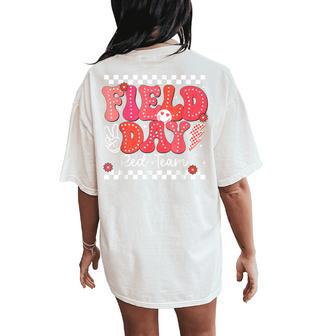 Field Day Trip Red Team Color Game Competition Boys Girls Women's Oversized Comfort T-Shirt Back Print - Thegiftio UK