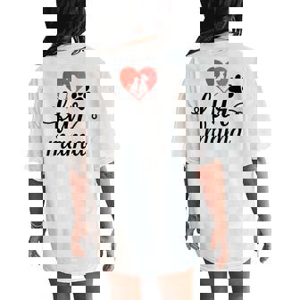 Fur Mama Cute Dog Mom And Cat Mom Owner Pet Lovers Furbaby Women's Oversized Comfort T-Shirt Back Print - Monsterry