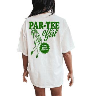 Girl Golfer Par Girl For Golf Lovers Women's Oversized Comfort T-Shirt Back Print - Thegiftio UK