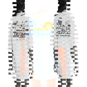Gulf Of Mexico Est 1550 Retro Vintage Beach Women's Oversized Comfort T-Shirt Back Print - Thegiftio UK