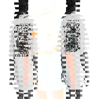 I'm Not Always A Train Wreck Halloween Crew Women Women's Oversized Comfort T-Shirt Back Print | Mazezy