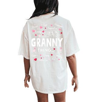 It's A Granny Thing Sayings Cute Grandma Women's Oversized Comfort T-Shirt Back Print - Thegiftio UK
