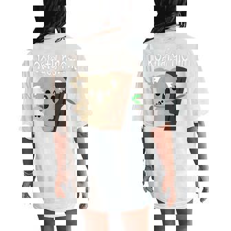 Koalaty Mom Koala Bear Unique Women's Oversized Comfort T-Shirt Back Print - Thegiftio