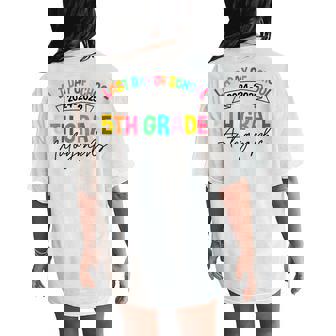 Last Day Of School Autographs 5Th Grade Graduation 2025 Women's Oversized Comfort T-Shirt Back Print - Thegiftio UK
