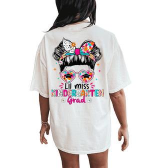 Lil Miss Kindergarten Girls Graduation Last Day Kindergarten Women's Oversized Comfort T-Shirt Back Print - Thegiftio UK