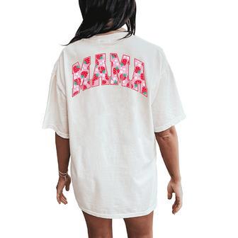 Mama Of The Berry First Birthday Strawberry Family Matching Women's Oversized Comfort T-Shirt Back Print - Thegiftio UK