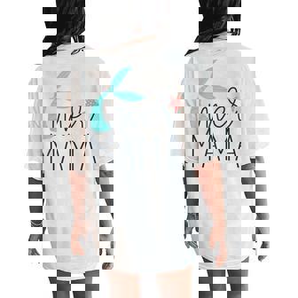 Mermama Cute Mermaid Mama Mommy Mother For Moms Women's Oversized Comfort T-Shirt Back Print - Monsterry