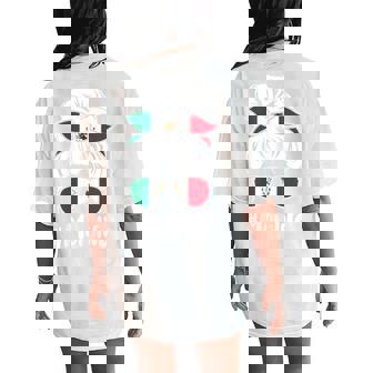 Mom Life Cute Messy Bun Mexican Mama Momma Mommy Women's Oversized Comfort T-Shirt Back Print - Thegiftio