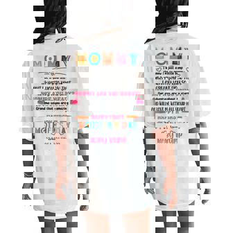 Mommy I Know I'm Just A Little Bump First 1St Mother's Day Women's Oversized Comfort T-Shirt Back Print - Monsterry