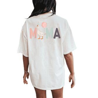 One Silly Goose Mama 1St First Birthday Family Matching Women's Oversized Comfort T-Shirt Back Print - Thegiftio UK