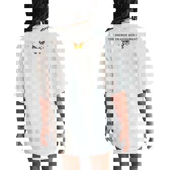 The Only Orange Monarch I Want Monarch Butterfly Protest Women's Oversized Comfort T-Shirt Back Print - Monsterry