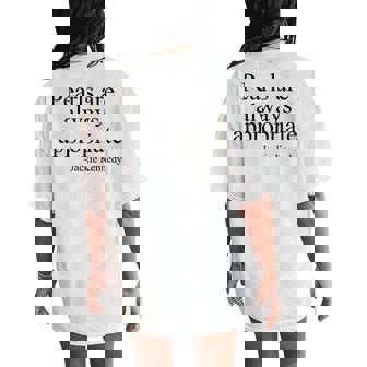 Pearls Are Always Appropriate Jackie Kennedy Women's Oversized Comfort T-Shirt Back Print - Thegiftio UK