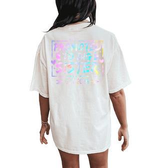 Promoted To Big Sister 2026 Soon To Be Big Sis Girls Women's Oversized Comfort T-Shirt Back Print - Thegiftio UK
