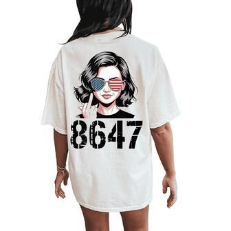 Protest 86 47 Anti Trump 8647 Anti-Trump Women Women's Oversized Comfort T-Shirt Back Print - Thegiftio UK