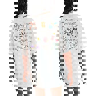 Retro Mother Baby Nurse Mbu Postpartum Nurse Graduation Women's Oversized Comfort T-Shirt Back Print - Thegiftio