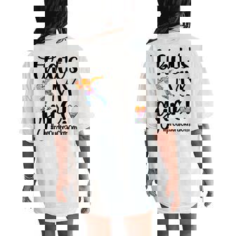 That's My Girl Proud Track Mom Track And Field Mama Women's Oversized Comfort T-Shirt Back Print - Monsterry