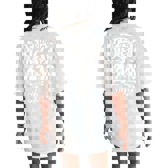 Triple Blessed Mama Of Three Proud Mom Cool Blessed Mommy Women's Oversized Comfort T-Shirt Back Print | Mazezy