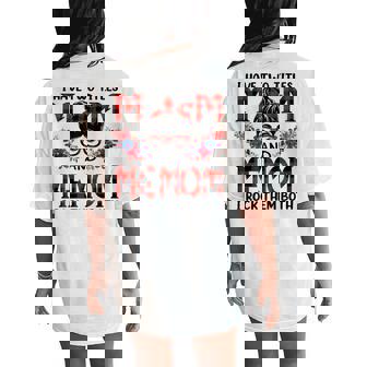 I Have Two Titles Mom And Memom Red Buffalo Women's Oversized Comfort T-Shirt Back Print - Monsterry