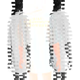 Vintage Make Heaven Crowded Christian Religious Women's Oversized Comfort T-Shirt Back Print | Mazezy