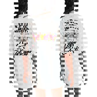 Wildflower Keep The Immigrants Deport The Racists Immigrants Women's Oversized Comfort T-Shirt Back Print | Mazezy