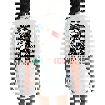 Woman Viva Mexico Flag Cinco De Mayo Mexican Girls Women's Oversized Comfort T-Shirt Back Print | Mazezy