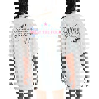 They Don't Know What The F They're Doing Women Women's Oversized Comfort T-Shirt Back Print | Mazezy
