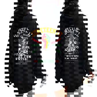 1865年以来、すべてのチェーンを破る 女性 男性 Junenth Freedom レディース オーバーサイズ パーカー バックプリント - Kawaiitshirt