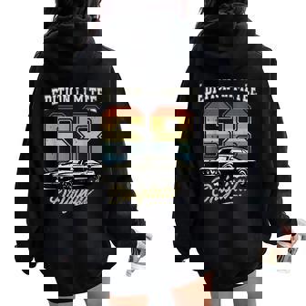 1968Intage Anniversaire Retro Pour Homme 70S Et 80S Sweat à capuche oversize pour femme avec imprimé dans le dos - Cadeauxyz
