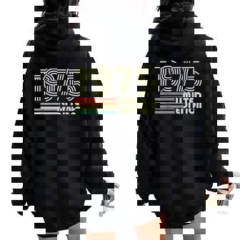 1975Intage Retro Regalo Cumpleaños 50 Años Hombres Es Women Oversized Hoodie Back Print - Regaloses