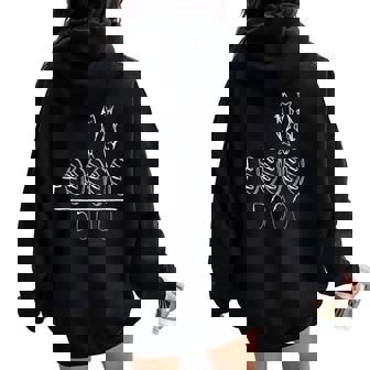 2 Fishes 5 Breads Jesus Feeds The 5000 Christian Bible Verses Women Oversized Hoodie Back Print - Thegiftio UK