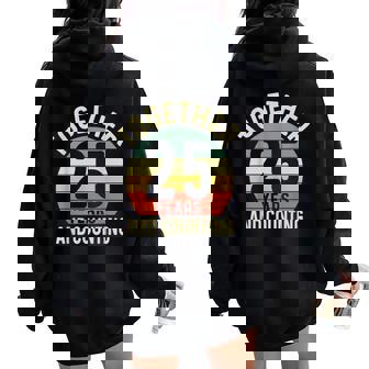 25 Años Juntos 25 Aniversario De Boda Para Esposo Esposa Women Oversized Hoodie Back Print - Regaloses