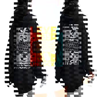 35 Cumpleaños Hombre 35 Años Gaming Teclado Gamer Women Oversized Hoodie Back Print - Regaloses