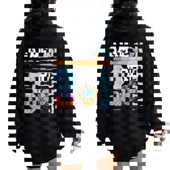 3Rd Grade Game On Baseball Drip Ice Cream Back To School Women Oversized Hoodie Back Print | Mazezy