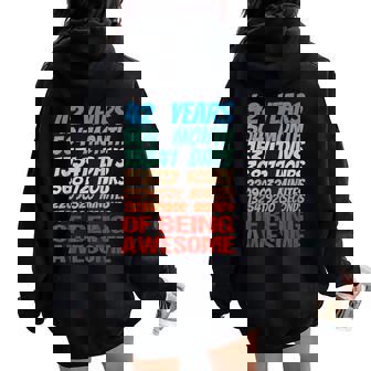 42歳 42歳 誕生日 女性 男性 42歳 誕生日 レディース オーバーサイズ パーカー バックプリント - Kawaiitshirt