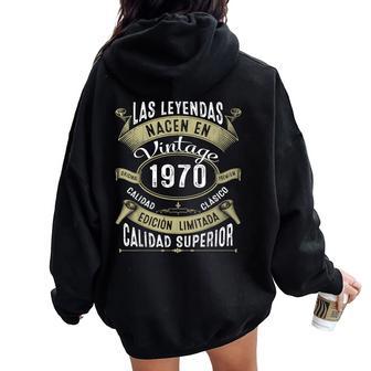55 Años Cumpleaños Regalo Hombre Intage 1970 Women Oversized Hoodie Back Print - Regaloses