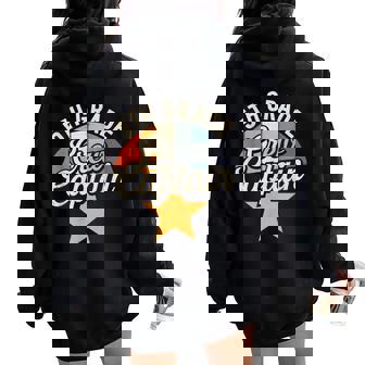 5Th Grade Crew Captain Nautical Back To School Women Oversized Hoodie Back Print - Thegiftio