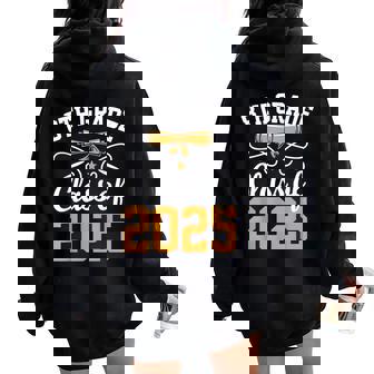 8Th Grade Class Of 2025 Graduate Student School Graduation Women Oversized Hoodie Back Print - Thegiftio UK