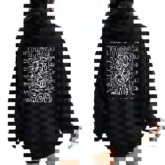 8Th Grade Typography Team Eighth Grade Back To School Women Oversized Hoodie Back Print | Seseable FR