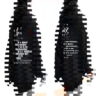 Abi Definition Mother's Day & Birthday Grandmother Women Oversized Hoodie Back Print - Seseable