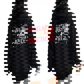 Abuela En Prácticas Frase Divertida Embarazo Familia Women Oversized Hoodie Back Print - Regaloses