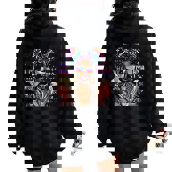 African American Melanin I'm That Mama Afro Queen Women Oversized Hoodie Back Print | Mazezy