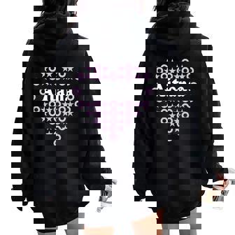 Aitana Nombre Para Niñas Es Corazón Abraza Estrellas Para Besos Women Oversized Hoodie Back Print - Regaloses