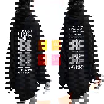 Arcasm Elements Tabla De Regalo De Periodo De Química Divertida Cuello Women Oversized Hoodie Back Print - Regaloses