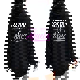 Ascendida A Abuela Familia Abuelos Jubilados Abuelita Abuela Women Oversized Hoodie Back Print - Regaloses