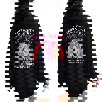 Bags Packed Unicorn Inappropriate Vacation Women Women Oversized Hoodie Back Print - Thegiftio UK