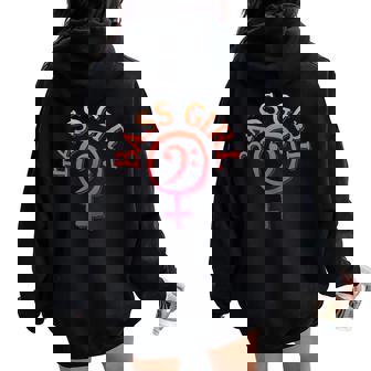 Bass Guitar Clef Bass Girl Pour Bassiste Sweat à capuche oversize pour femme avec imprimé dans le dos - Cadeauxyz